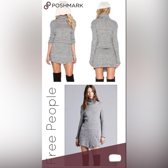 Free People By the Fire Sweater Dress - Picture 1 of 6